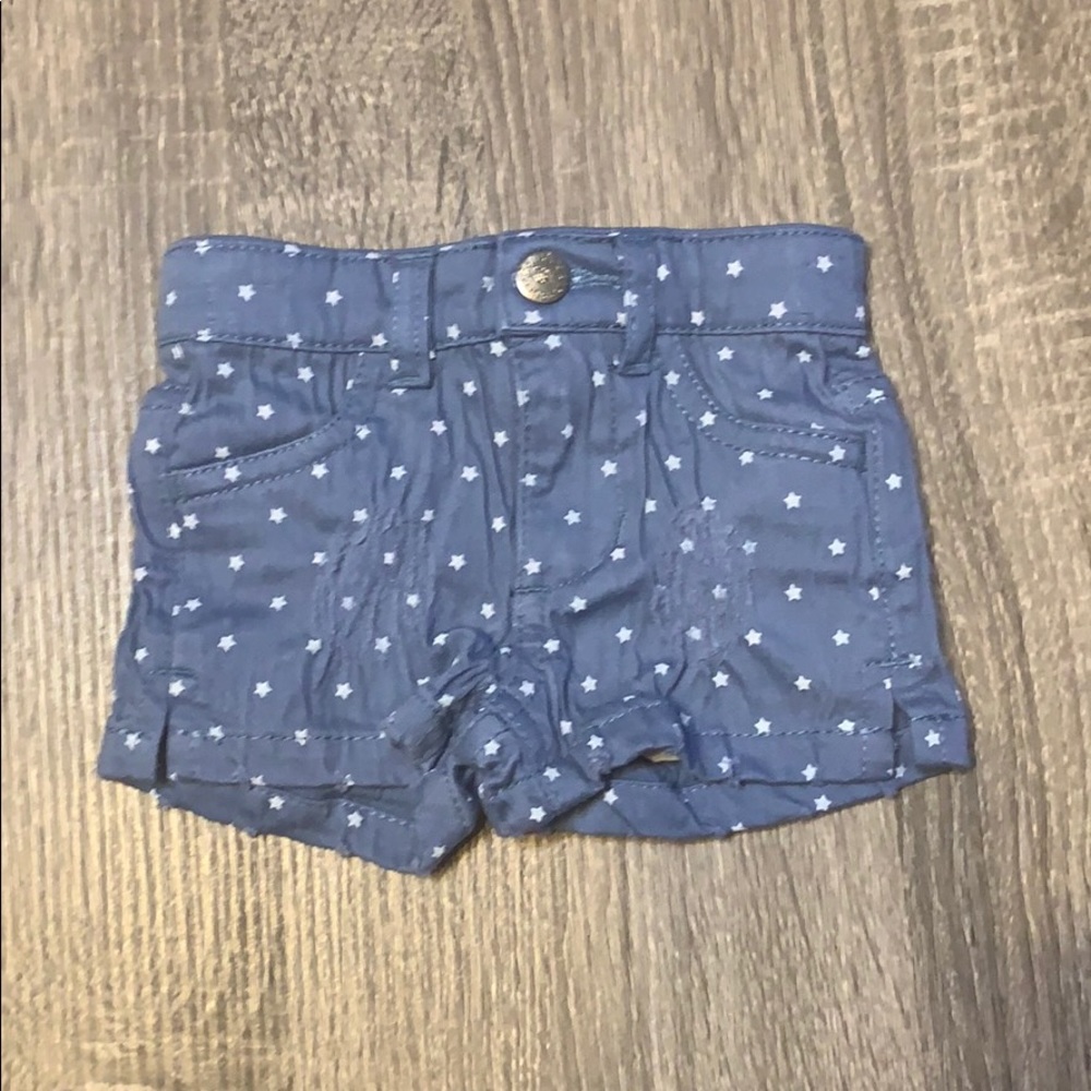 Blue & white star shorts